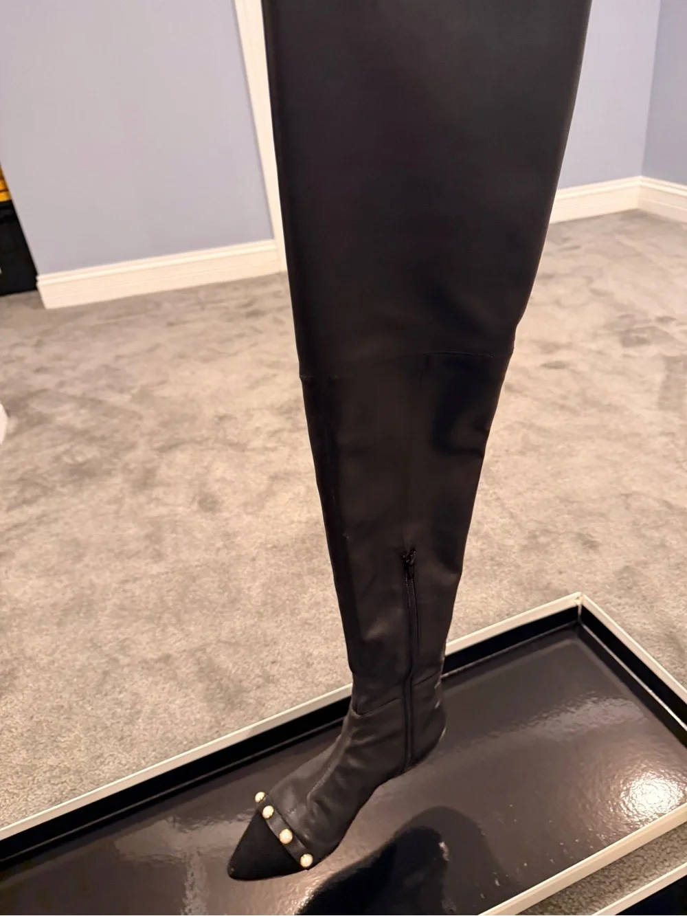 Philosophy Di Lorenzo Serafini Over the Knee Black Boots Size 7.5